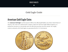Tablet Screenshot of goldeagleguide.com